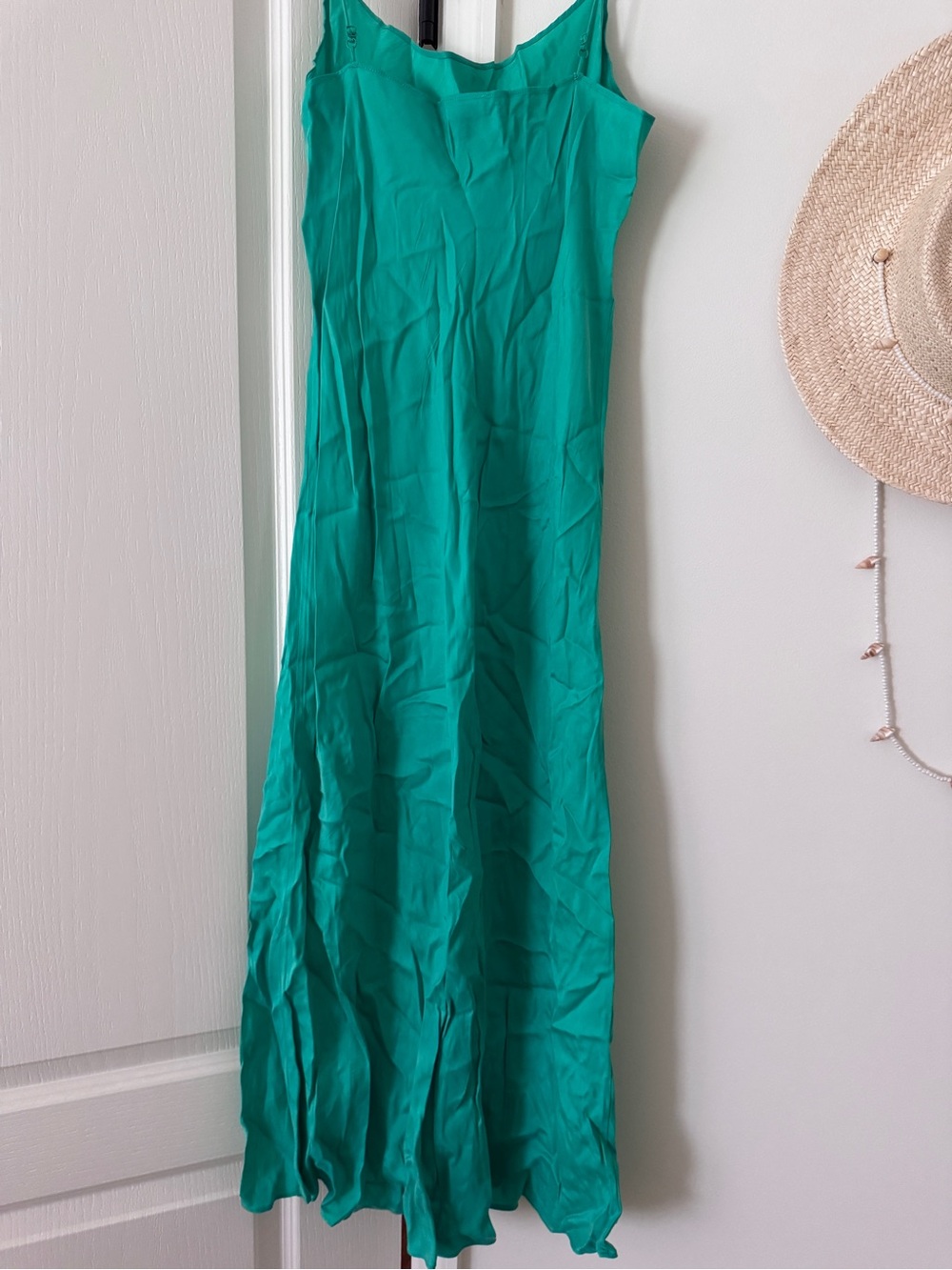 J. Crew Emerald Green Maxi Slip Dress